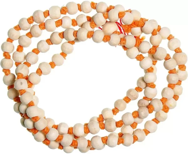 Original White Tulsi Mala 108 Beads Rosary